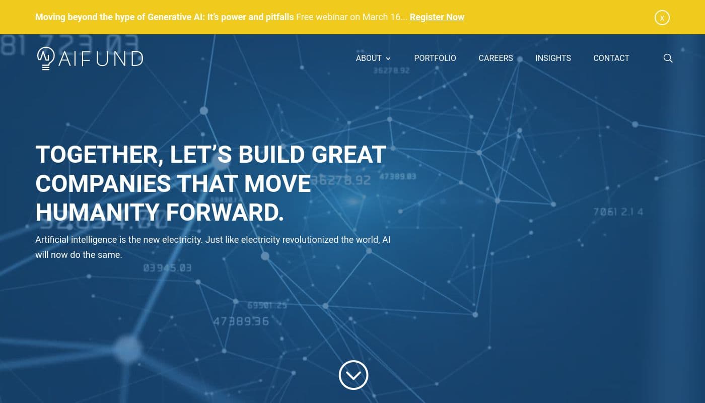 Bannière de AI Fund