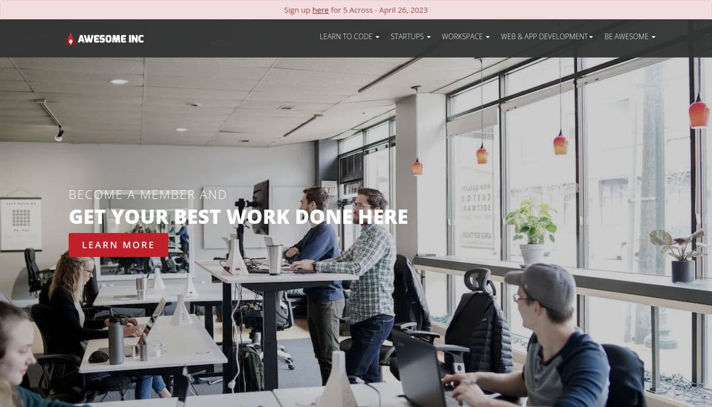 Bannière de Awesome Inc