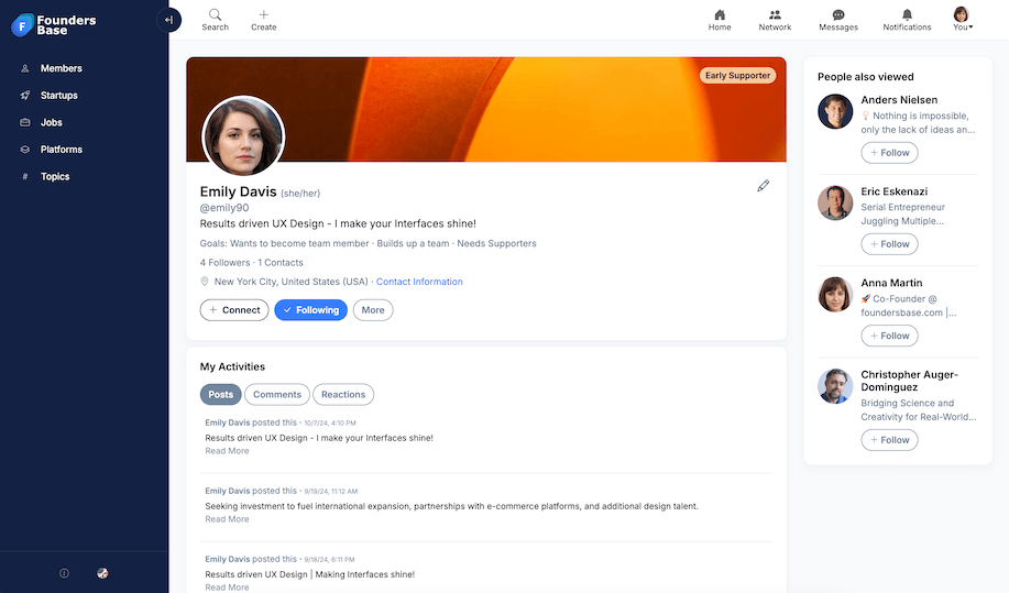Platform Screenshot